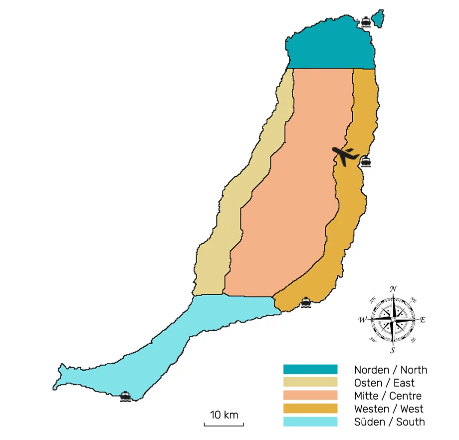 schönste strände auf fuerteventura karte