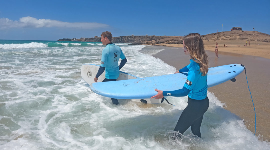 Strandurlaub auf Fuerteventura auf zum surfen