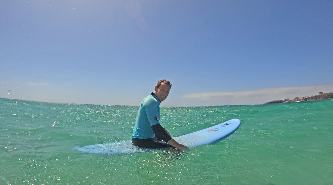 Strandurlaub auf Fuerteventura chillen im meer