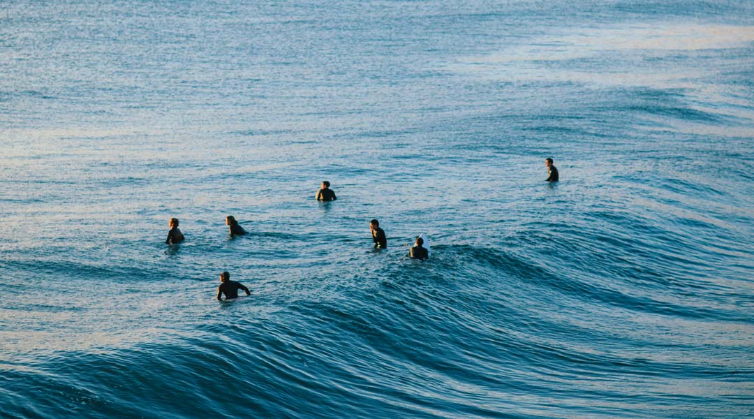 verantwortungsbewusstes verhalten im wasser - positionierung im line up