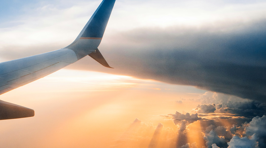 umweltbewusstes surfen - anreise im flugzeug